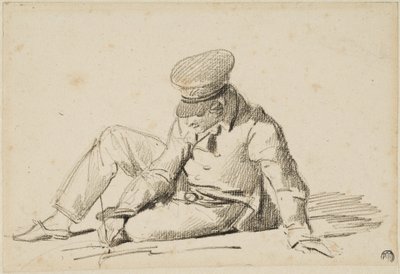 Dreng, der tegner på gaden af Theodore Gericault