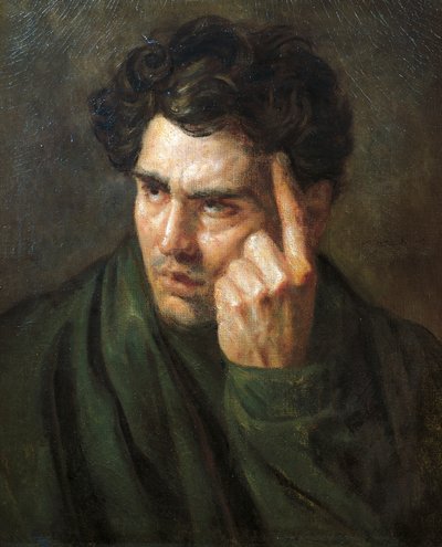 Portræt af Lord Byron, af Jean-Louis Theodore Gericault (1791-1824) af Theodore Gericault