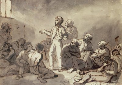 Fanger i en celle af Theodore Gericault