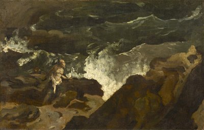 Shipwrecked on a Beach, ca. 1822-3 (olie på papir monteret på lærred) af Theodore Gericault