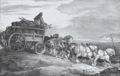 Kulvognen [sic.], 1821. af Theodore Gericault