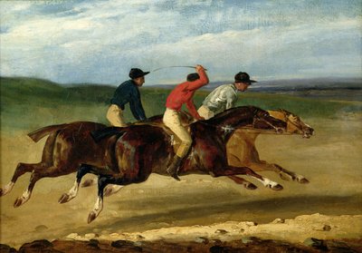 Hestevæddeløb af Theodore Gericault