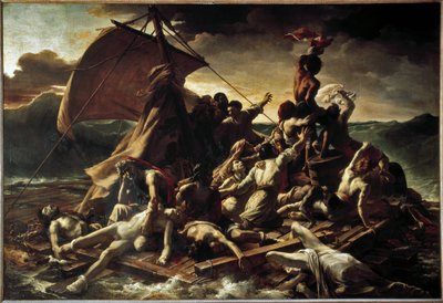Medusaflåden - olie på lærred af Theodore Gericault