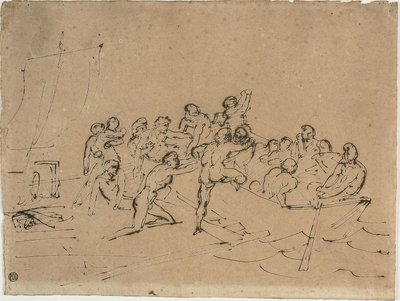 Redningen af de overlevende fra Medusas flåde af Theodore Gericault
