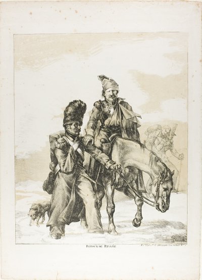 Hjemkomsten fra Rusland af Theodore Gericault