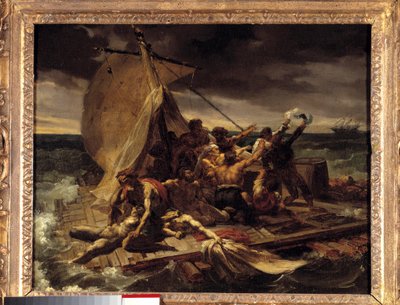 Meduse Premiere-skitsernes flåde. Maleri af Theodore Gericault (1791-1824). Svag. 0,37 X 0,46 m. af Theodore Gericault
