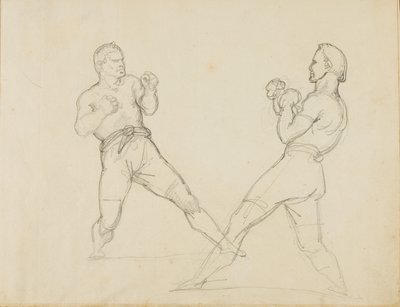 To boksere i sparring af Theodore Gericault