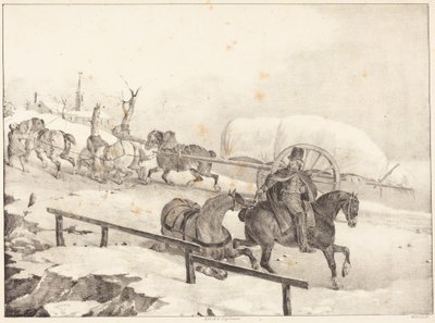 Wagoner Climbing a Hill (Vogn, der kører op ad en bakke) af Theodore Gericault