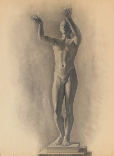 Studie af den mandlige figur, 1875 af Theodore Robinson