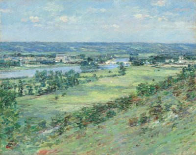 Seinen-dalen, fra Giverny-bakkerne af Theodore Robinson