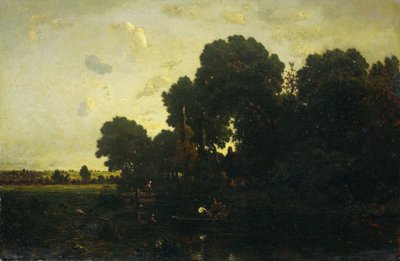 tusmørke af Theodore Rousseau