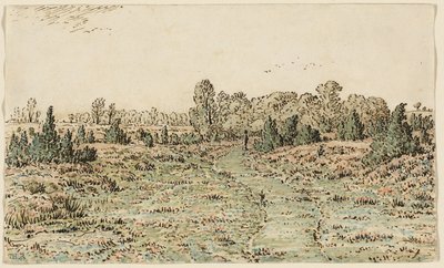 Gangsti i Barbizonnières af Theodore Rousseau