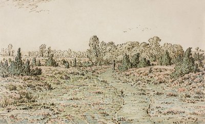 Gangsti i Barbizonnières, 1864 af Pierre Etienne Theodore Rousseau