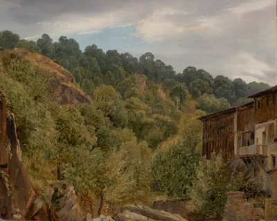Auvergnes landskab af Theodore Rousseau