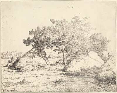 Plantens kirsebærtræ i Biau af Theodore Rousseau