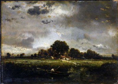 Den lille fisker af Pierre Etienne Theodore Rousseau