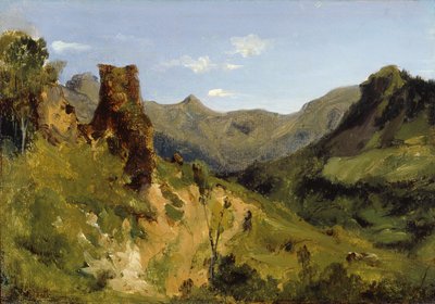 Dal i Auvergne-bjergene af Theodore Rousseau