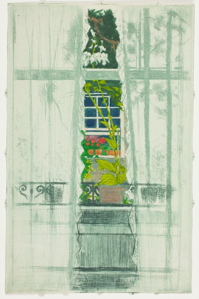Et vindue set gennem et vindue af Theodore Roussel