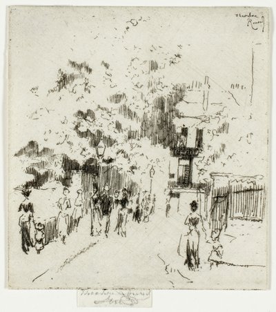 Helligdag, hjørnet af Beaufort Street, Chelsea af Theodore Roussel
