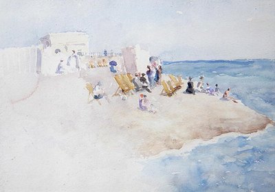 Badestation ved St. Leonards-on-Sea af Theodore Roussel