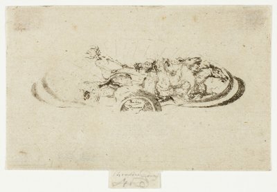 Phaeton, Studie til dekoration af en ramme af Theodore Roussel