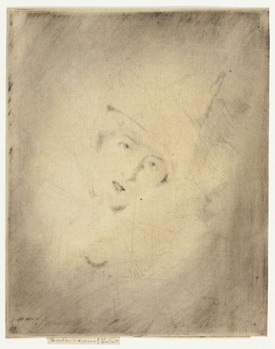 Pjerrot, portræt af fruen A.C. af Theodore Roussel