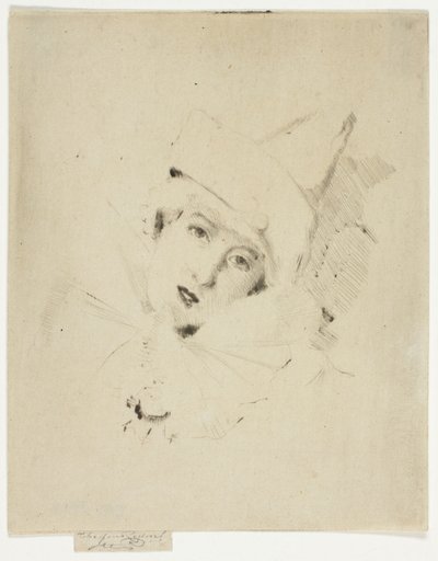 Pjerrot, portræt af fruen A.C. af Theodore Roussel