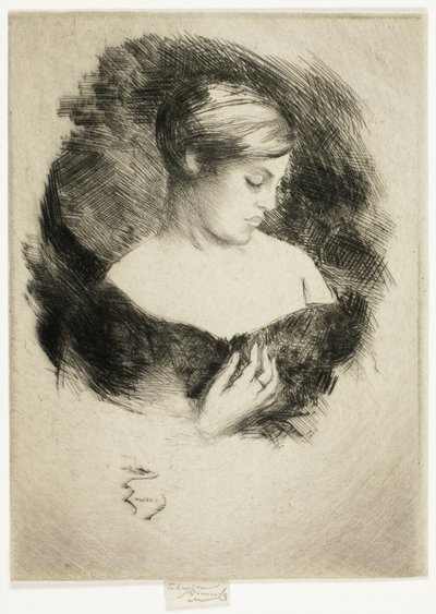 Profil af en kvinde af Theodore Roussel