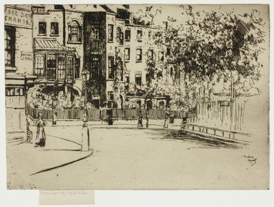 Hjørnet af Cheyne Walk, Chelsea af Theodore Roussel