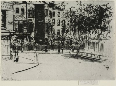 Hjørnet af Cheyne Walk, Chelsea af Theodore Roussel