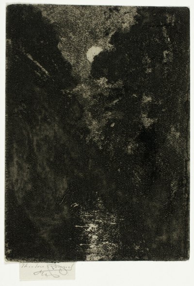 Træer i måneskin af Theodore Roussel