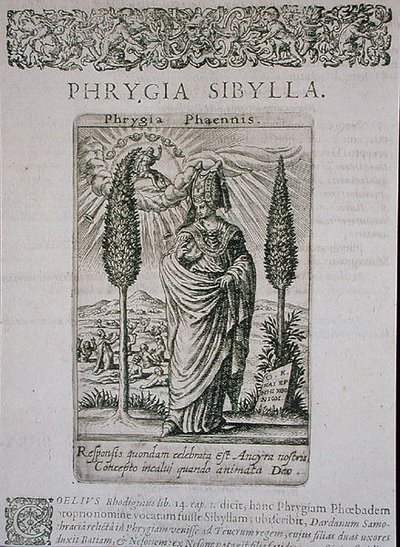 The Phrygian Sibyl, kopi af illustration fra 