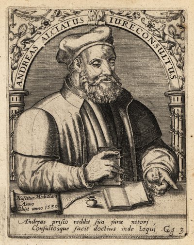Andrea Alciato af Theodore de Bry