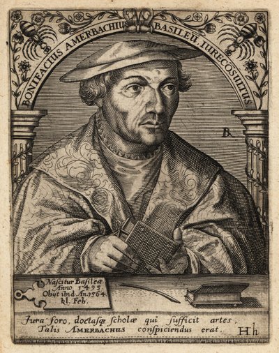 Boniface Amerbach af Theodore de Bry