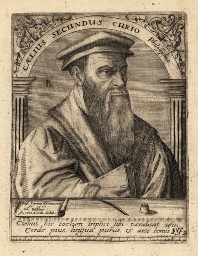 Caelius Secondo Curione, italiensk humanist. af Theodore de Bry