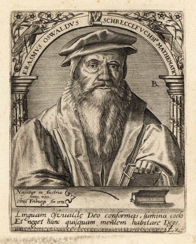 Erasmus Oswald Schreckenfuchs, østrigsk humanist. af Theodore de Bry
