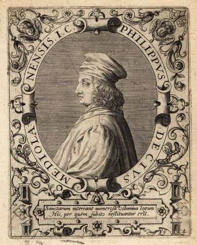 Filippo Decio af Theodore de Bry