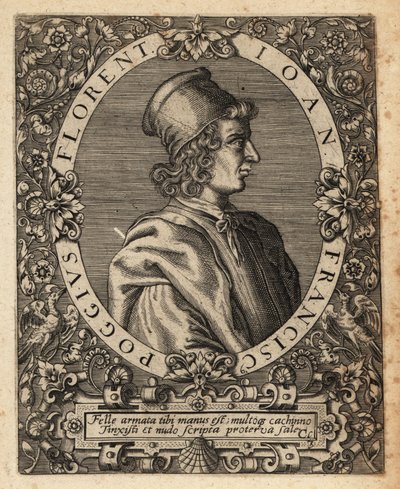 Gian Francesco Poggio Bracciolini af Theodore de Bry