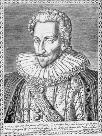Henri IV af Frankrig som konge af Navarra, 1589 af Theodore de Bry