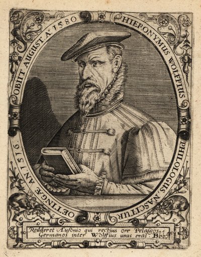 Hieronymus Wolf, tysk historiker af Theodore de Bry