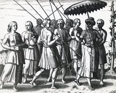 Indbyggere på Sumatra, af Theodor de Bry (1528-1598), gravering af Theodore de Bry