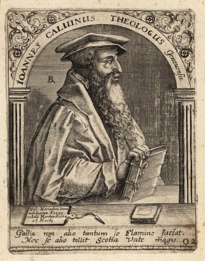 Jean Calvin af Theodore de Bry