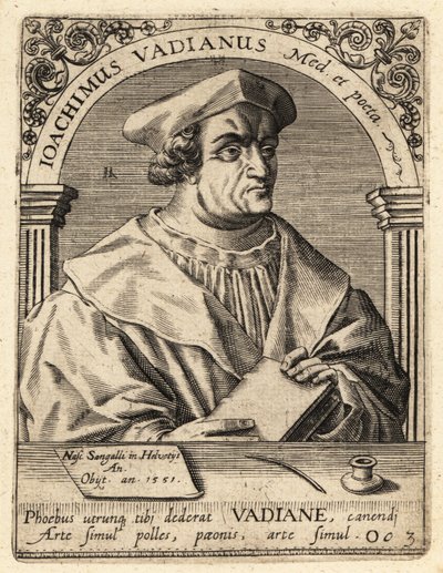 Joachim von Watt, schweizisk humanist af Theodore de Bry