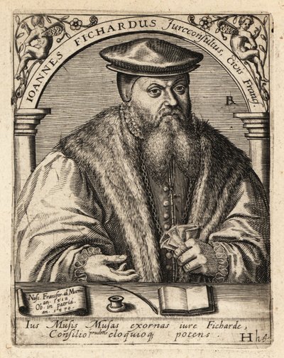 Johann von Fichard, tysk jurist af Theodore de Bry