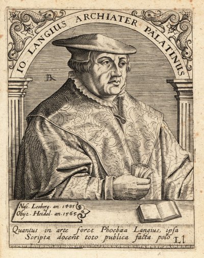 Johannes Lange, tysk læge og kirurg af Theodore de Bry