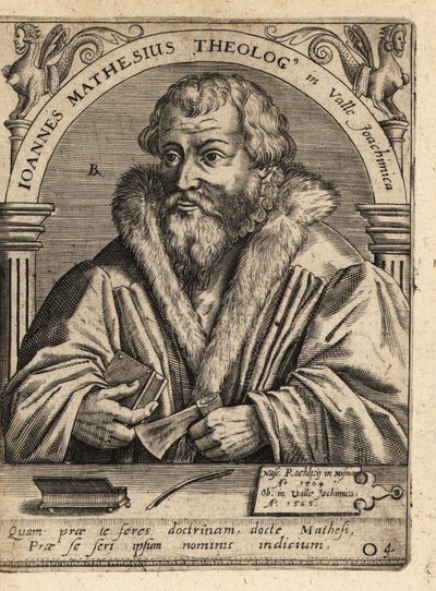 Johannes Mathesius af Theodore de Bry
