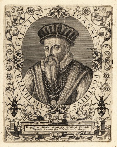 Johannes Posth, tysk humanist og læge af Theodore de Bry