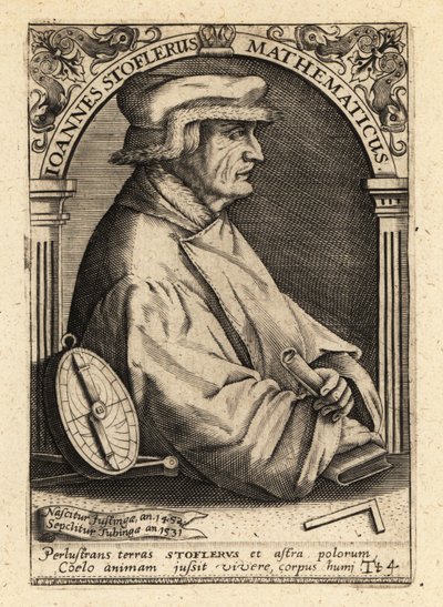 Johannes Stoffler, tysk matematiker. af Theodore de Bry