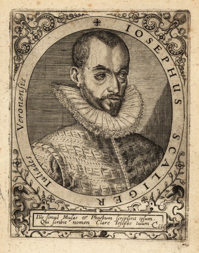 Joseph Justus Scaliger, fransk religiøs leder. af Theodore de Bry