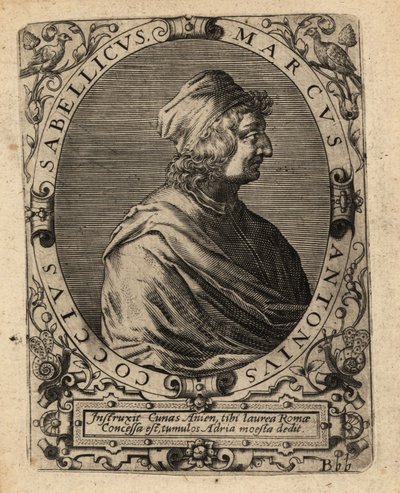 Marcus Antonius Coccius Sabellicus, italiensk lærd. af Theodore de Bry
